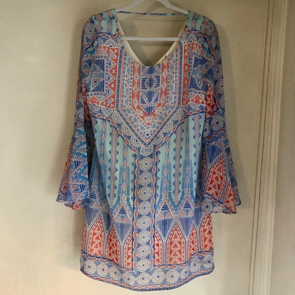 Love Zoe Long bell sleeved dress